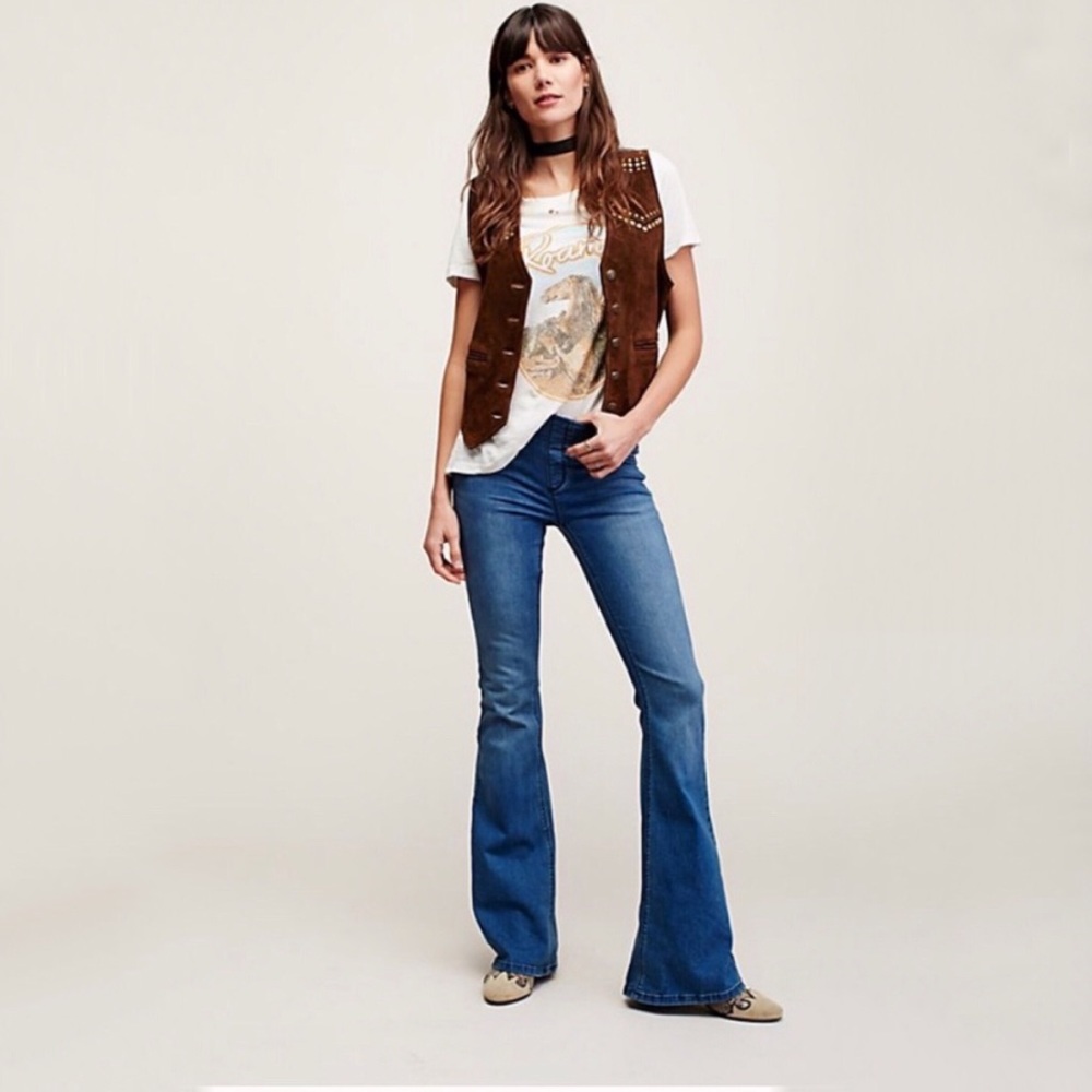 FREE PEOPLE Penny Pull On Flare Jean
